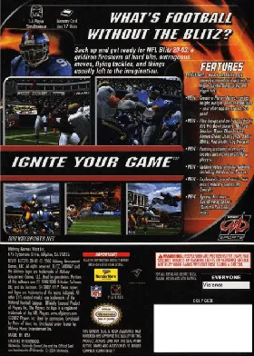 NFL Blitz 2003 box cover back